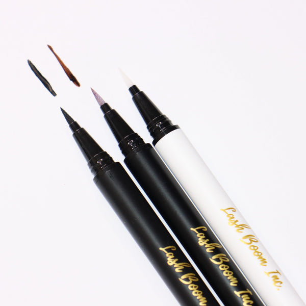 BOOM 3-in-1 Adhesive Eyeliner Pen - Black, Brown - Lash Boom Inc.